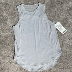 Lululemon sculpture tank top size 6 grey silver